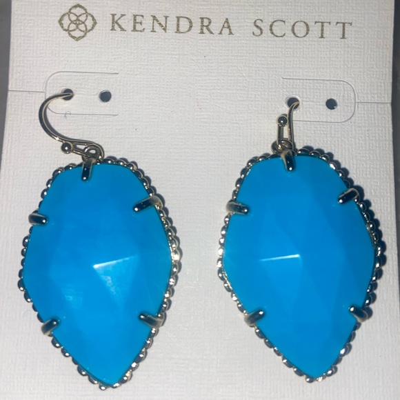 Kendra Scott Jewelry - Kendra Scott. Silver Corley Drop Earrings in Turquoise.